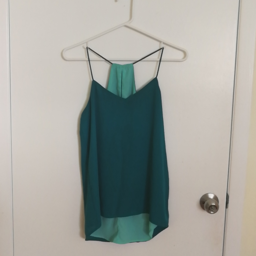 💙3/$25 Reversible green cami